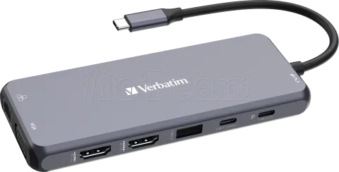 Photo de Station d'accueil portable USB-C 3.2 Verbatim Hub Pro Multiports 14 (Gris)