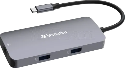 Photo de Station d'accueil portable USB-C 3.2 Verbatim Hub Pro Multiports 5 (Gris)