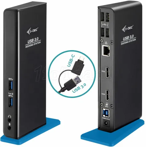 Photo de Station d'accueil USB-A/C 3.0 I-Tec (Noir/Bleu)