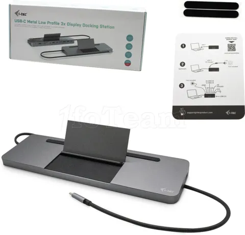 Photo de Station d'accueil USB-C 3.0 I-Tec Metal Ergonomic (Gris)