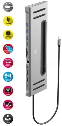 Photo de Station d'accueil USB-C 3.0 Mobility Lab ML312897 12en1