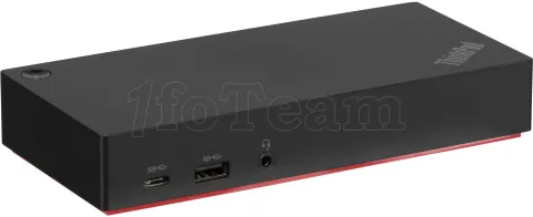 Photo de Station d'accueil USB-C 3.1 Lenovo ThinkPad USB-C Dock Gen 2 avec alimentation 90W (Noir)