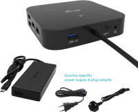 Photo de Station d'accueil USB-C I-Tec DP Docking Station avec alimentation 100W (Noir)