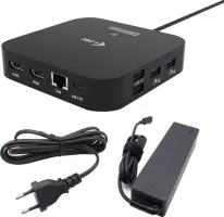 Photo de Station d'accueil USB-C I-Tec Dual Docking Station avec alimentation 100W (Noir)