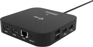 Photo de Station d'accueil USB-C I-Tec Dual Docking Station avec alimentation 100W(Noir)
