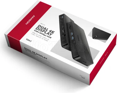 Photo de Station d'accueil USB4 Axagon HMC-U4 (Noir)