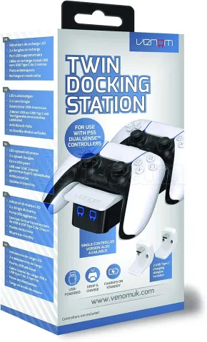 Photo de Station de charge Venom Twin Docking pour PS5 (Blanc)