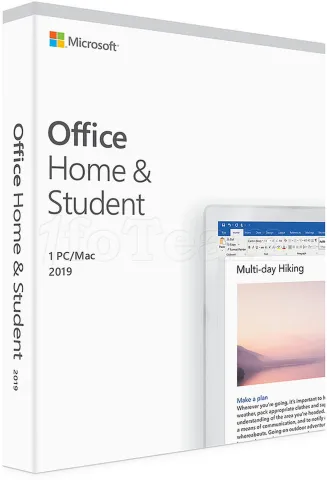 Photo de Suite Bureautique Microsoft Office Famille et Etudiant 2019 - 1 poste (PKC - Carte d'activation)