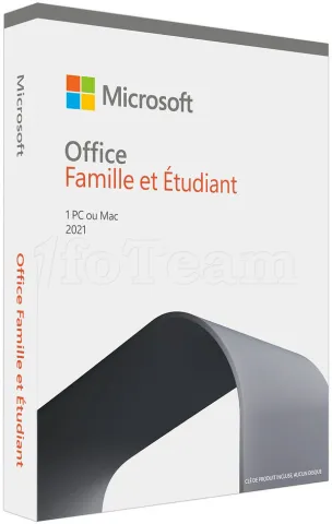Photo de Suite Bureautique Microsoft Office Famille et Etudiant 2021 - 1 Licence (PKC - Carte d'activation)