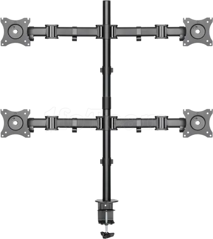 Photo de Support 4 écrans à fixer Deltaco ARM-0302 (32kg max) (Noir)