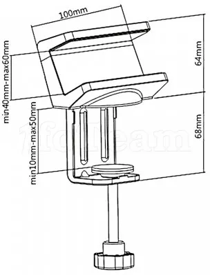 Photo de Support à fixer pour Multiprise 4 prises Maclean MC-808 (Blanc)