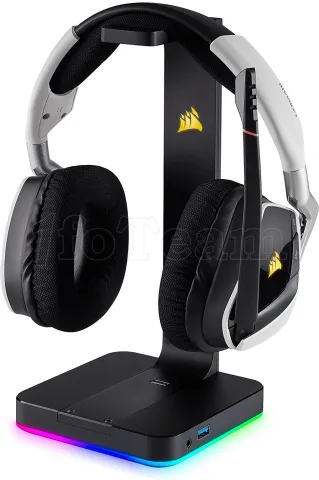 Photo de Support Casque Corsair Gaming ST100 RGB (Noir)