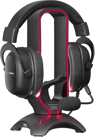 Photo de Support Casque Mars Gaming MHHPro RGB (Noir)