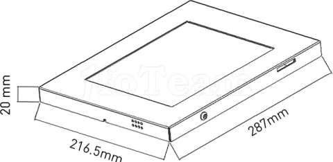 Photo de Support de présentation Maclean MC-610 pour tablette Galaxy Tab  10,1" (Blanc)