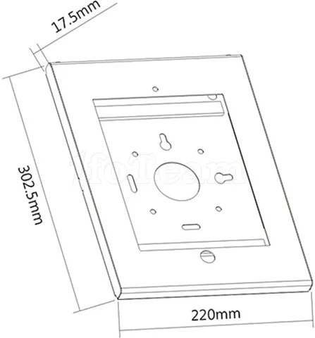 Photo de Support de présentation Maclean MC-676 pour tablette iPad (Blanc)