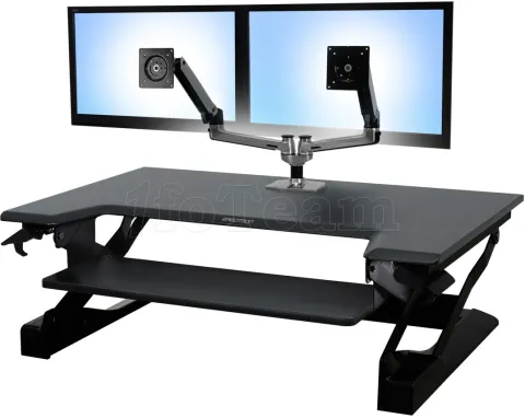 Photo de Support de table Ergotron WorkFit-TL pour Ecran-Clavier (Noir)