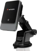 Photo de Support de téléphone à ventouse pour voiture Verbatim Charge 'n' Drive avec chargeur induction