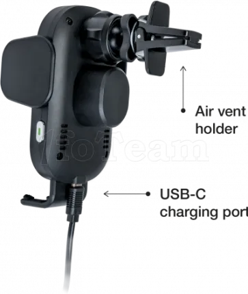 Photo de Support de téléphone à ventouse pour voiture Verbatim FWC-01 avec chargeur induction