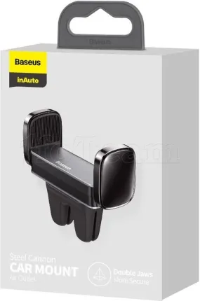 Photo de Support de téléphone avec pince Baseus Steel Cannon Air (Noir)