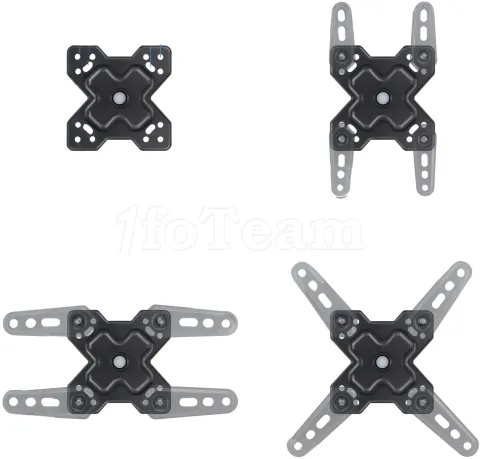 Photo de Support d'écran à fixer TooQ LP1345TN-B 13"-43" (20kg max) (Noir)