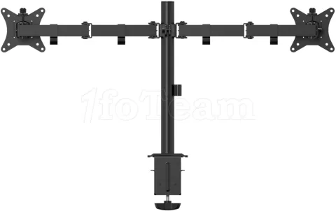 Photo de Support double-écran à fixer T'nB Ergo Fix Dual 17"-32" (9kg max) (Noir)