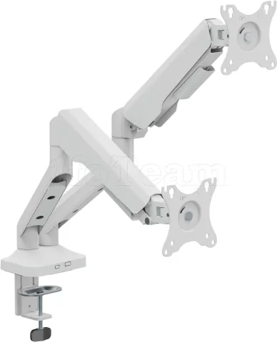 Photo de Support double-écran à fixer T'nB Ergo Flex Dual 17"-35" (12kg max) (Blanc)
