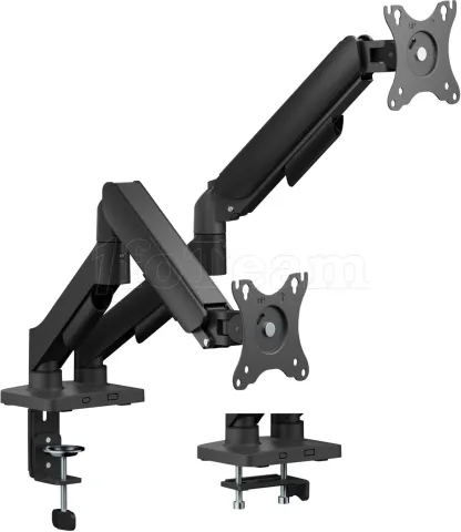 Photo de Support double-écran à fixer T'nB Ergo Meca Dual 17"-32" (9kg max) (Noir)