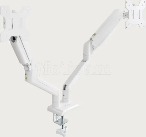 Photo de Support double-écran à fixer Tooq DB1434TNR 13"-34" (10kg max) (Blanc)