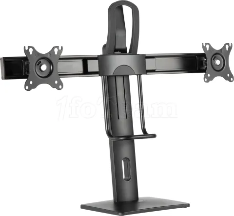 Photo de Support Double écran à poser Gembird 27" (12kg max) (Noir)