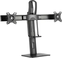 Photo de Support Double écran à poser Gembird 27" (12kg max) (Noir)