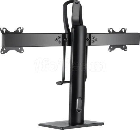Photo de Support Double écran à poser Gembird 27" (12kg max) (Noir)