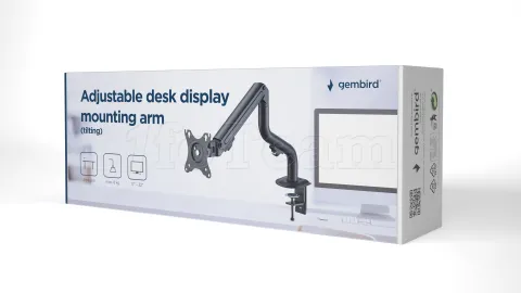 Photo de Support écran à fixer Gembird MA-DA1-02 - 32" (8kg max) (Noir)