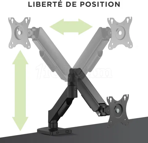 Photo de Support Ecran à fixer T'nB Ergo Meca 17"-32" (9kg max) (Noir)