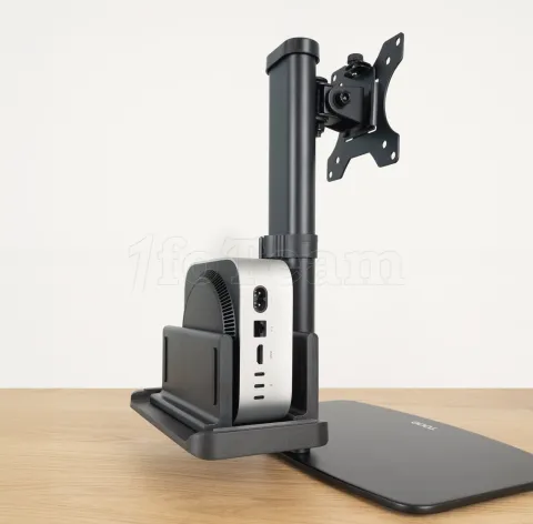Photo de Support écran à fixer Tooq DB1128TN 17"-27" (6kg max) avec support mini-PC (Noir)