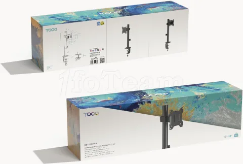 Photo de Support écran à fixer Tooq DB1130TN-B 17"-32" (10kg max) (Noir)