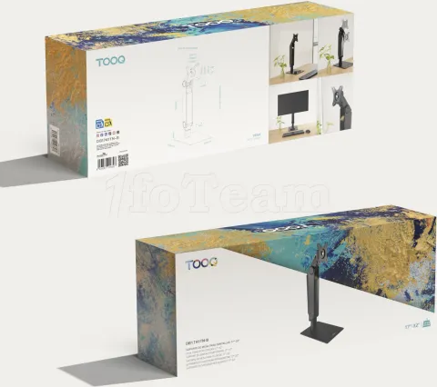 Photo de Support écran à fixer Tooq DB1741TN-B 17"-32" (8kg max) (Noir)