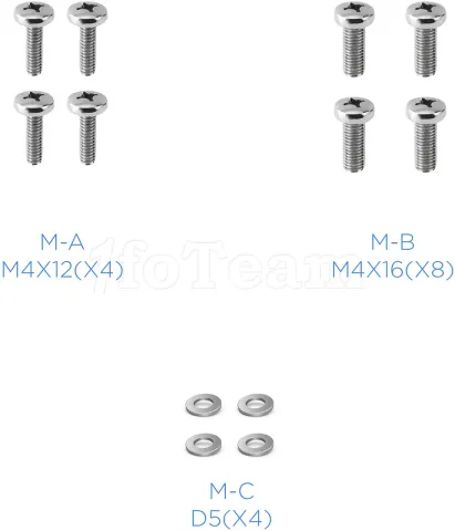 Photo de Support écran à fixer Tooq DB3032TNR 13"-32" (9kg max) (Argent)