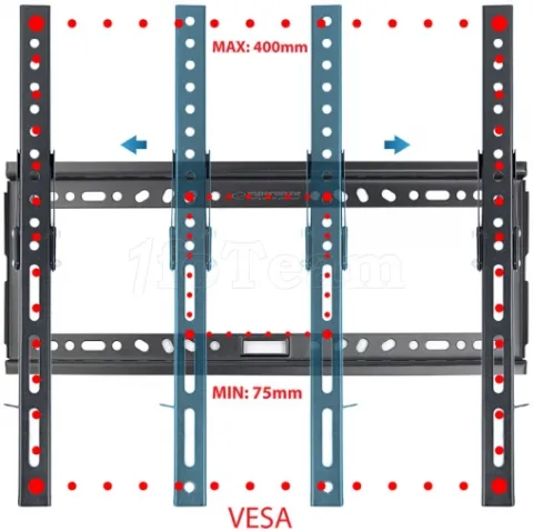 Photo de Support écran mural Esperanza Hypnosde 26" à 70" (30kg max)