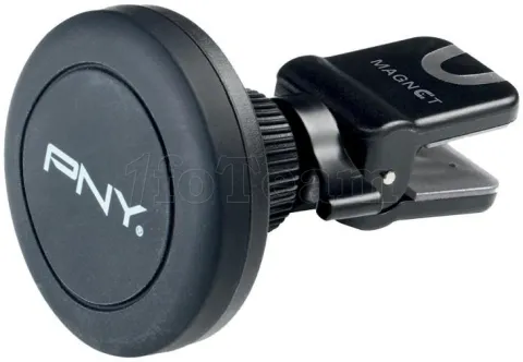 Photo de Support magnétique de téléphone sur grille d'aération PNY Magnet Vent Mount (Noir)