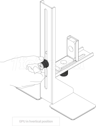 Photo de Support Mars Gaming MCA-GCB Pro pour cartes graphiques (Noir)