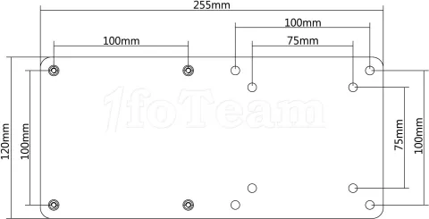 Photo de Support monté Vesa Icy Box MSA103 pour Mini PC 3kg max (Noir)