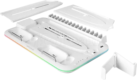 Photo de Support Multifonction Mars Gaming MPS5-B2 RGB pour PS5 (Blanc)