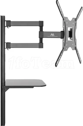 Photo de Support mural Maclean LCD 3 axes de 32" à 55" (30Kg max) + Support Lecteur DVD (5Kg)