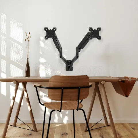 Photo de Support mural pour double-écran TooQ LP1434TNR-B 13" à 34" (10kg max)