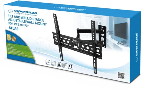Photo de Support mural pour écran Esperanza Atlas de 26" à 70" (45kg max)
