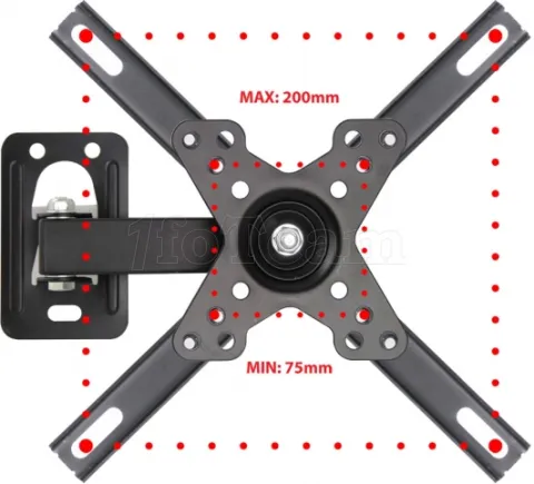 Photo de Support mural pour écran Esperanza Horus de 12" à 50" (20kg max)
