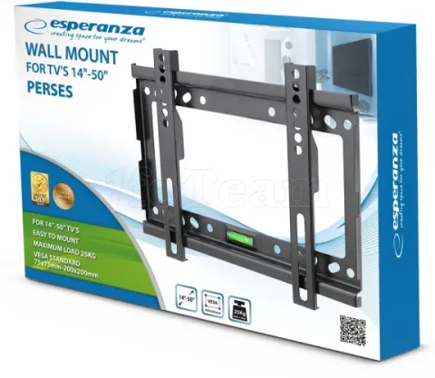 Photo de Support mural pour écran Esperanza Perses de 14" à 50" (25kg max)