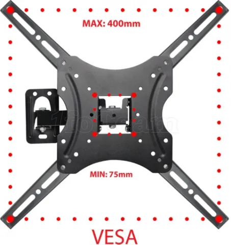 Photo de Support mural pour écran Esperanza Proteus de 26" à 70" (45kg max)