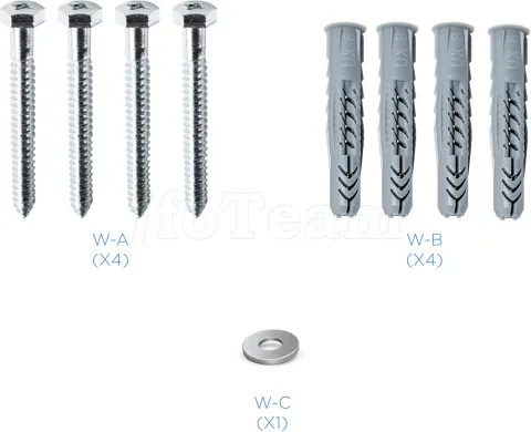 Photo de Support mural pour écran Tooq LP6055TN 23"-55" (30kg max) (Noir)