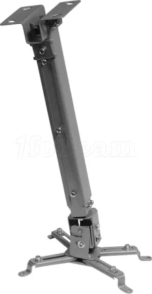 Photo de Support plafond vidéoprojecteur Maclean MC-581 Hauteur de 43 à 65cm 20kg max (Argent)